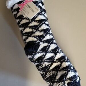 Cuddl Duds Sherpa Lined Lounge Socks Plushfill NEW